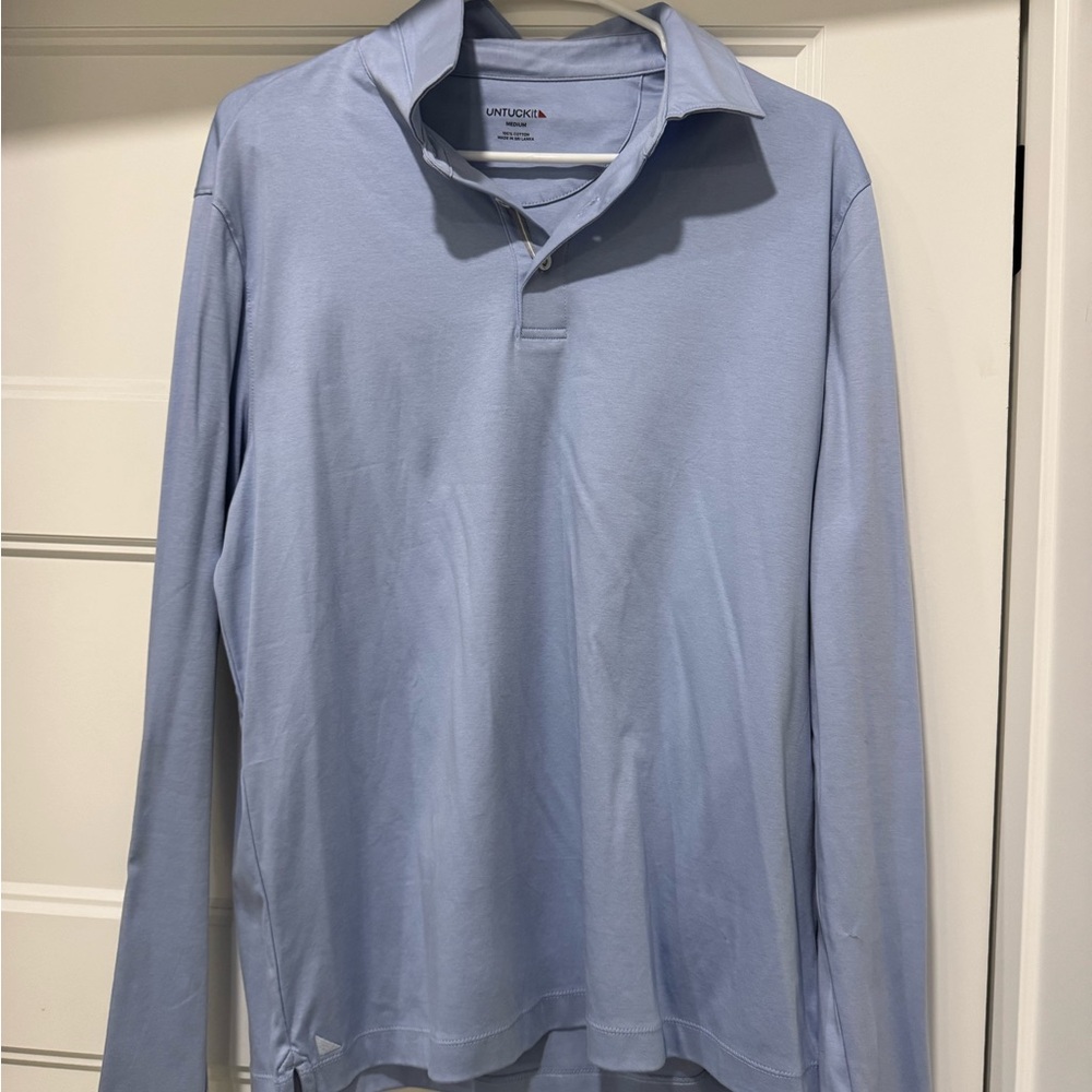 UNTUCKit Men's Sky Blue Polo Shirt